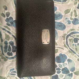 Michael Kors Black Leather Wallet - gently used